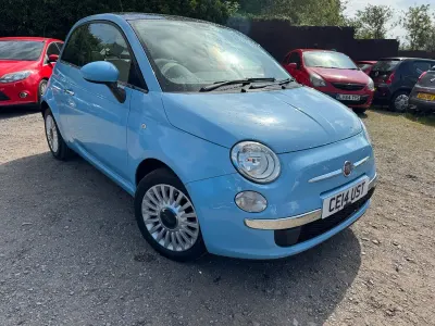 Used Fiat 500 Lounge 69 HP (50 kW) 2014 Blue Hatchback