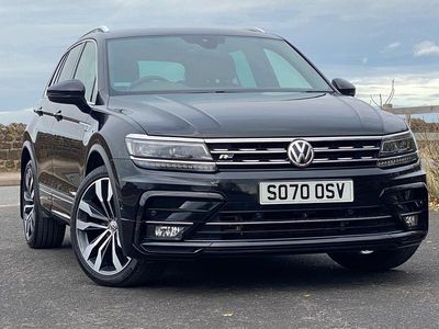 Deep black Used 2020 VW Tiguan R-line SUV | £20,690 (Good price)