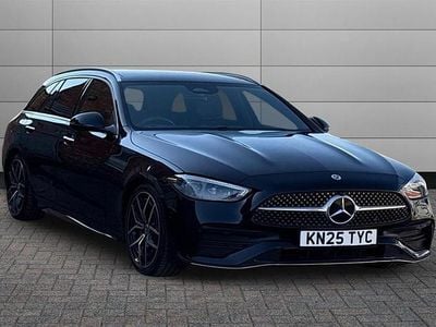 Used Mercedes C200 AMG Line Premium 204 HP (150 kW) 2025 Obsidian black Estate