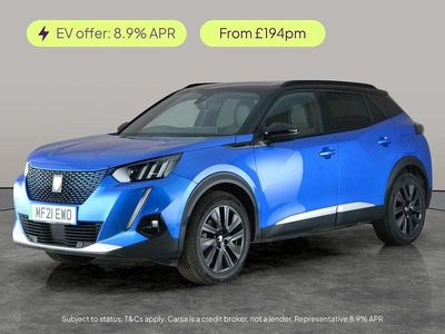 Used Peugeot e-2008 Premium 100 kW (136 HP) 2021 Blue SUV