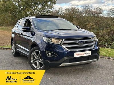 Blue Used 2016 Ford Edge Titanium SUV | £11,595 (Fair price)