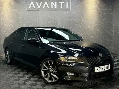 Used Skoda Superb SportLine 272 HP (200 kW) 2019 Black Hatchback