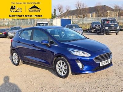 Used Ford Fiesta Zetec 101 HP (74 kW) 2018 Blue Hatchback
