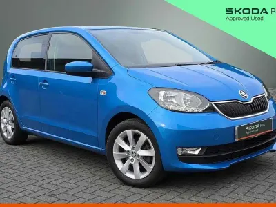 Used Skoda Citigo 55 HP (40 kW) 2018 Crystal blue metallic Hatchback