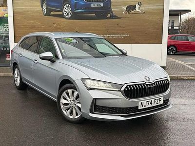 Pebble silver metallic Used 2024 Skoda Superb SE Technology Estate | £28,495 (Expensive)