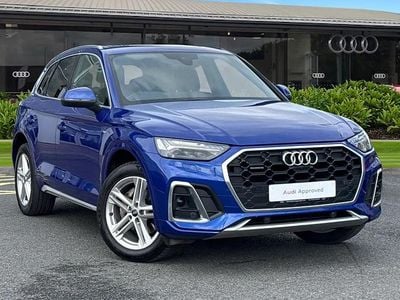 Begagnad Audi Q5 S-Line 204 HK (150 kW) 2023 Blå SUV