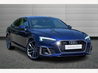 Used Audi A5 S-Line 261 HP (191 kW) 2023 Blue Coupe
