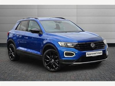 Ravenna blue Used 2021 VW T-Roc Black Edition SUV | £20,195 (Fair price)