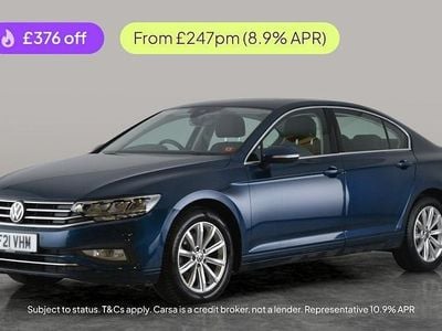 Blue Used 2021 VW Passat SE Sedan | £15,872 (Good price)