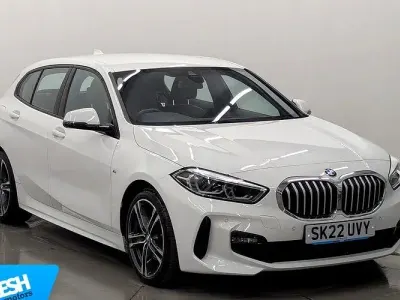 Used BMW 118 M Sport 136 HP (100 kW) 2022 Alpine white Hatchback