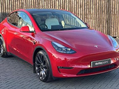 Red Used 2023 Tesla Model Y Performance SUV | £36,299 (Expensive)