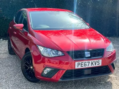 Begagnad Seat Ibiza SE 75 HK (55 kW) 2017 Röd Halvkombi