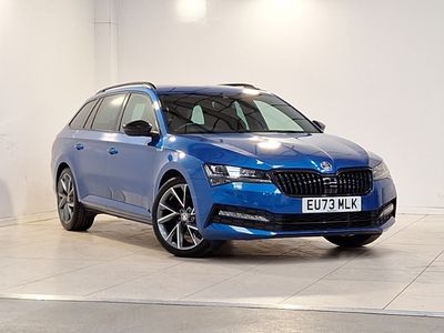 Used Skoda Superb SportlinePlus 150 HP (110 kW) 2023 Blue Estate