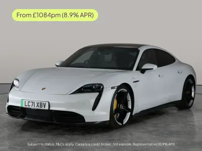 Begagnad Porsche Taycan Performance Package 559 kW (761 HK) 2021 Vit Sedan