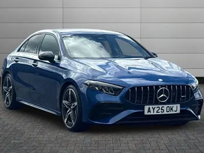 Used Mercedes A35 AMG Premium 316 HP (232 kW) 2025 Spectral blue metallic Sedan