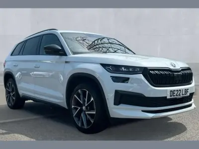 Used Skoda Kodiaq SportLine 190 HP (139 kW) 2022 White SUV