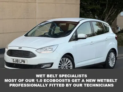 Used Ford C-MAX Titanium 125 HP (91 kW) 2018 White MPV