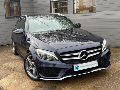 Used Mercedes C220 AMG line 2018 Blue Estate