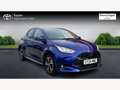 Used Toyota Yaris Hybrid Design 2024 Blue Hatchback