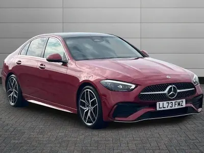 Used Mercedes C300 AMG line 274 HP (201 kW) 2023 Red Sedan