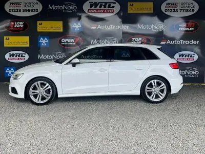 Used Audi A3 Sportback S-Line 116 HP (85 kW) 2019 White Hatchback