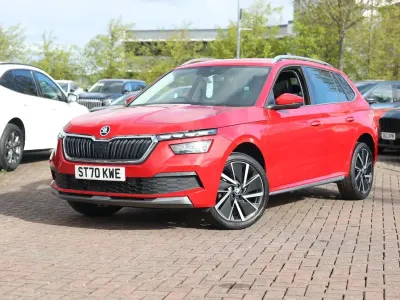 Used Skoda Kamiq SE L 115 HP (84 kW) 2020 Red SUV