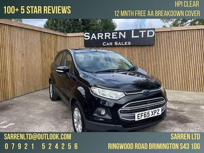 Black Used 2016 Ford Ecosport Zetec SUV | £5,995 (Fair price)