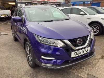 Used Nissan Qashqai N-Connecta 130 HP (95 kW) 2018 Blue SUV