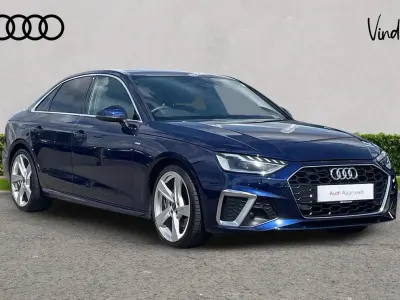 Used Audi A4 S-Line 200 HP (147 kW) 2023 Blue Sedan