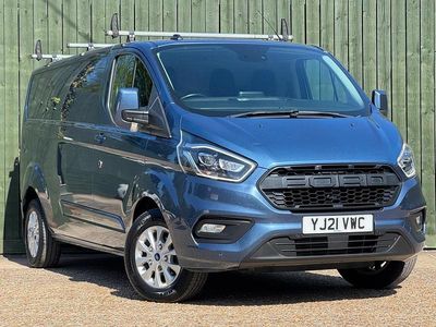 Begagnad Ford Transit Custom Limited 170 HK (125 kW) 2021 Blå Van