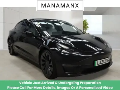 Used Tesla Model 3 Performance 461 kW (627 HP) 2021 Black Sedan