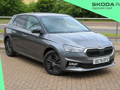 Used Skoda Fabia Design Edition 113 HP (83 kW) 2025 Graphite grey metallic black magic pearl effect Hatchback