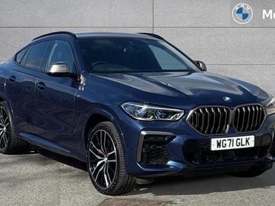 Begagnad BMW X6 M50 Shadowline 523 HK (384 kW) 2022 Blå SUV