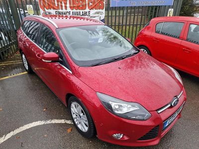 Red Used 2014 Ford Focus Titanium Estate | £4,495 (Fair price)