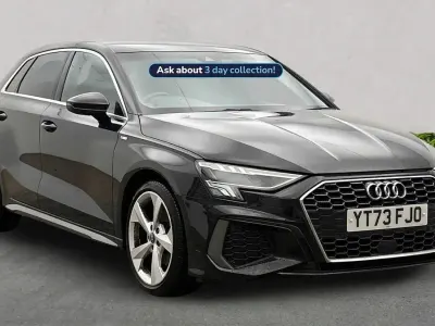 Used Audi A3 Sportback S-Line 110 HP (80 kW) 2023 Black Hatchback