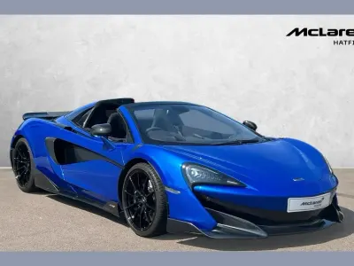 Used McLaren 600LT 600 HP (441 kW) 2020 Blue Cabriolet