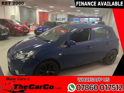 Used Vauxhall Corsa SRi 75 HP (55 kW) 2018 Blue Hatchback