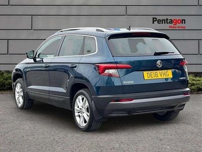 Used Skoda Karoq SE L 150 HP (110 kW) 2018 Blue SUV