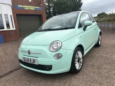 Used Fiat 500 Lounge 69 HP (50 kW) 2014 Green Hatchback