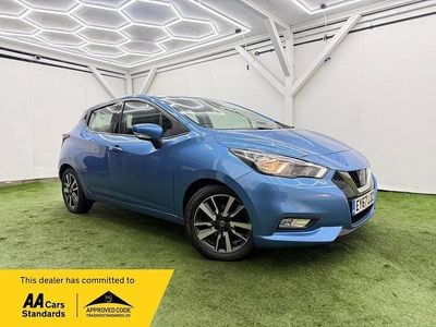 Used Nissan Micra Acenta 90 HP (66 kW) 2017 Blue Hatchback