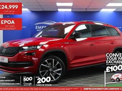 Red Used 2021 Skoda Kodiaq SportLine SUV | £24,999 (A bit pricey)