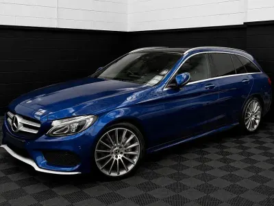 Used Mercedes C250 AMG Line Premium Plus 2018 Blue Estate