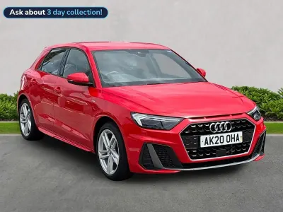 Used Audi A1 Sportback S-Line 95 HP (69 kW) 2020 Red Hatchback
