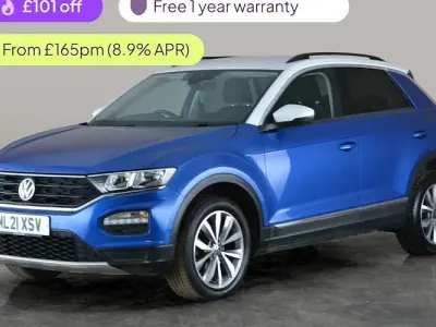 Used VW T-Roc Design 110 HP (80 kW) 2021 Blue SUV