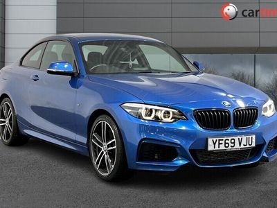 used BMW 218 2 Series 1.5 I M SPORT 2d 134 BHP 6.5in Sat Nav, Rear Park Sensors, 18in Alloys, DAB / Bluetooth, Air Conditioning Estoril Blue, 18In Alloy Wheels