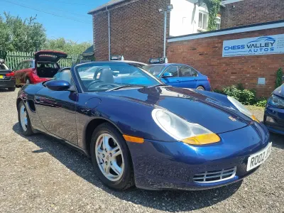 Used Porsche Boxster 220 HP (161 kW) 2002 Blue Cabriolet