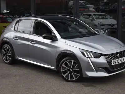 Usado Peugeot 208 GT-line 130 HP (95 kW) 2020 Cinzento Citadino