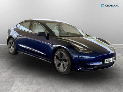 Used Tesla Model 3 Standard Range 177 kW (241 HP) 2022 Blue Sedan