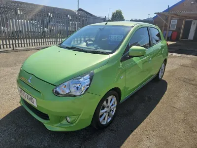 Used Mitsubishi Mirage 79 HP (58 kW) 2013 Green Hatchback