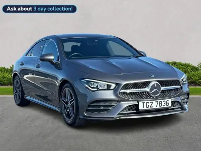 Usado Mercedes CLA180 AMG line 136 HP (100 kW) 2021 Cinzento Sedan